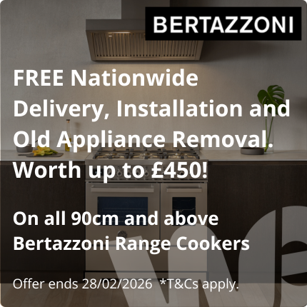 Bertazzoni free delivery install and removal offer